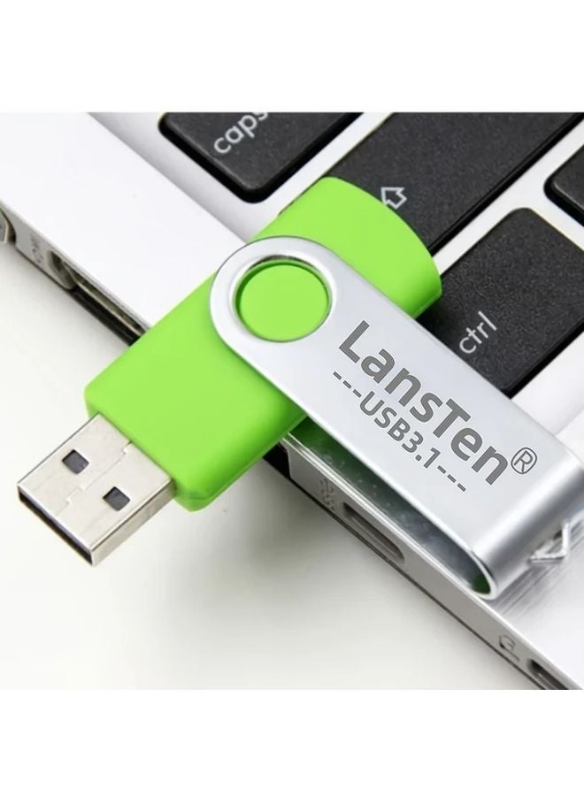 LansTen 64GB USB 3 1 Flash Drive Swivel Keychain Memory Stick Thumb Drive - Image 3